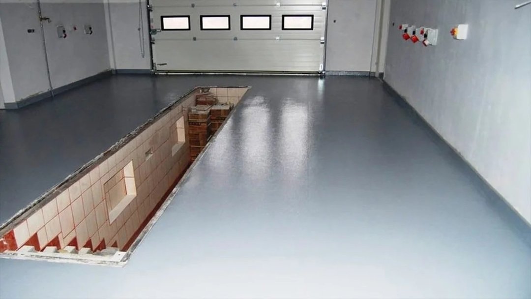 piso de concreto na garagem