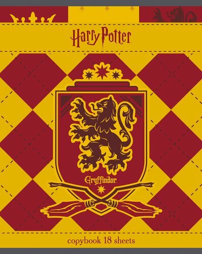 Anteckningsbok 18 år, A5 Hatber Harry Potter bur 5 mönster i ett block av rundade hörn, på ett skelett