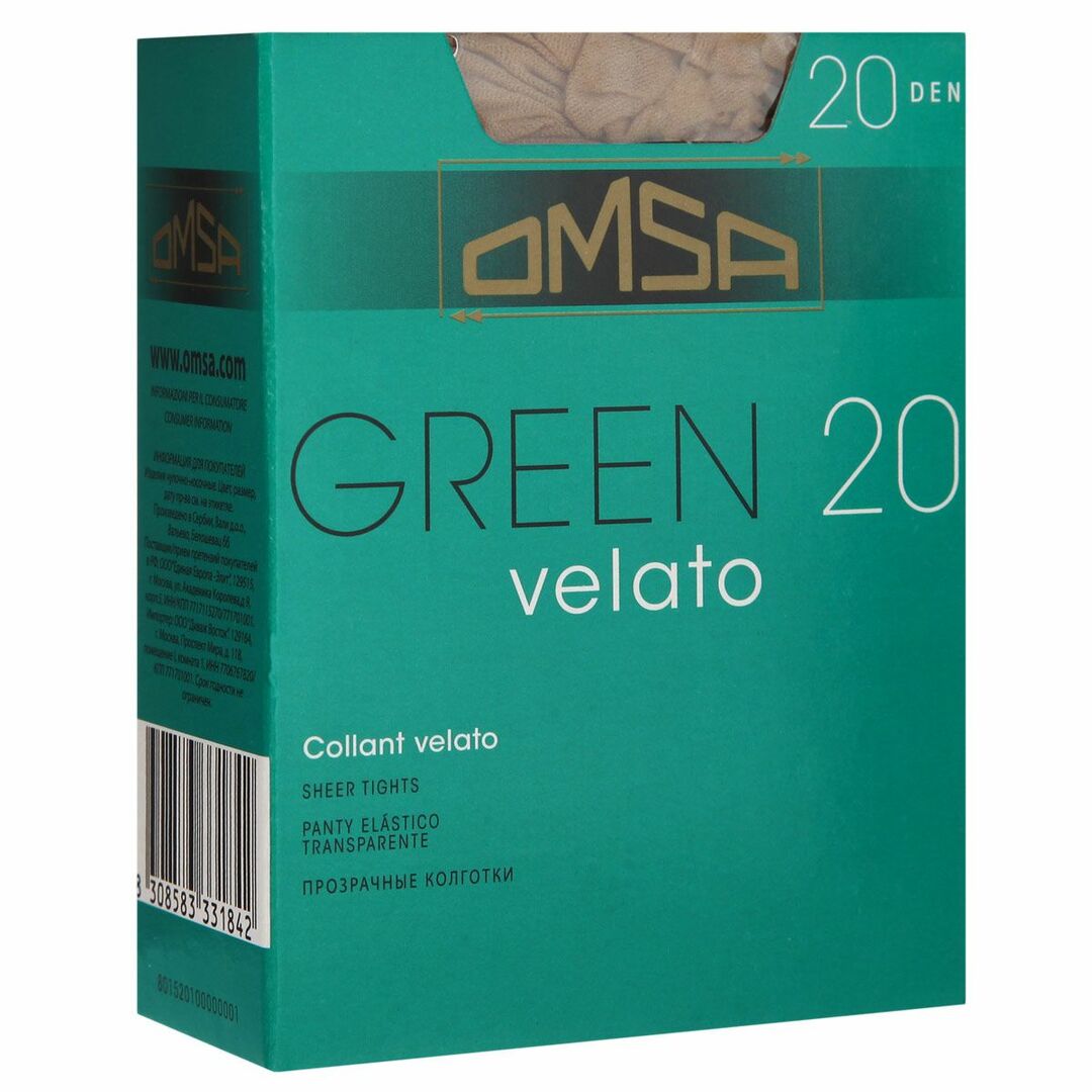 Meias Omsa GREEN 20 / Caramello (Nude) / 4 (L)