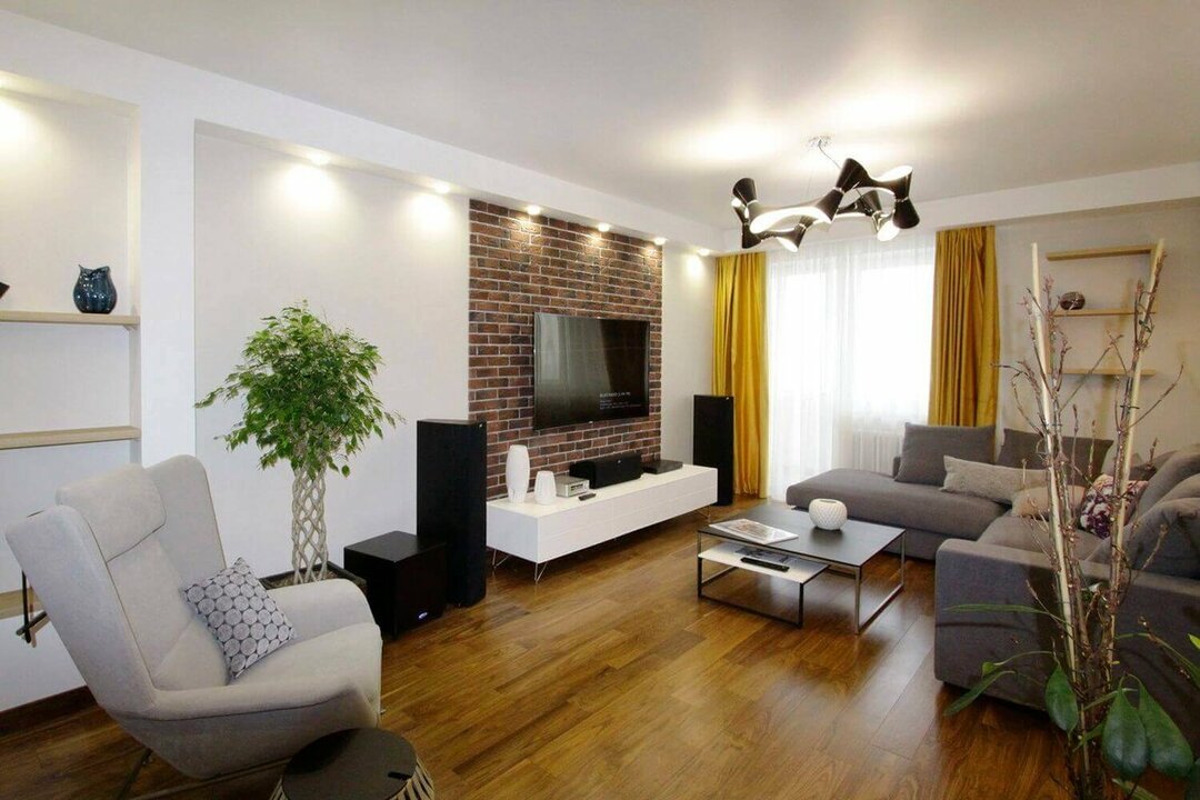 Design of a two-room apartment 70 sq m in a modern style: interior options with a photo
