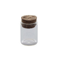 Scrapbooking Decorations Glass Bottles with Cork, 2.2x3 cm, 4 pieces (Items included: 4)