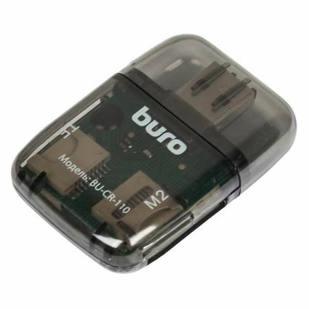 Zewnętrzny czytnik kart BURO BU-CR-110, czarny