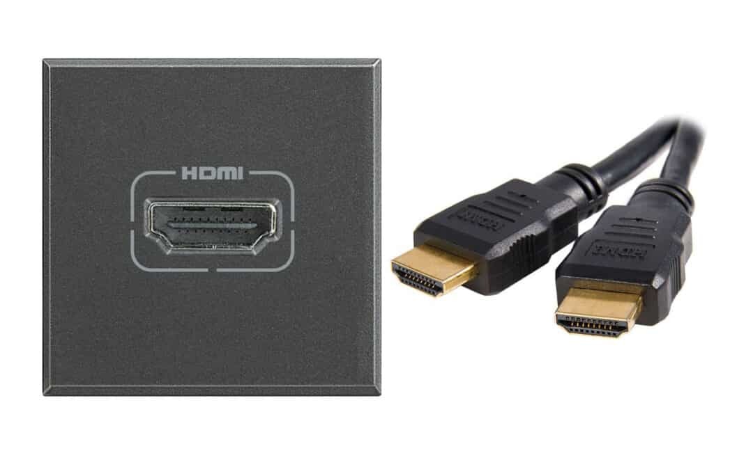 porta HDMI e conector