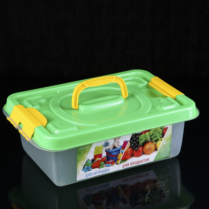 קופסה אוניברסלית 6 ליטר 359 × 242 × 124 מ" מ, לצעצועים ומזון