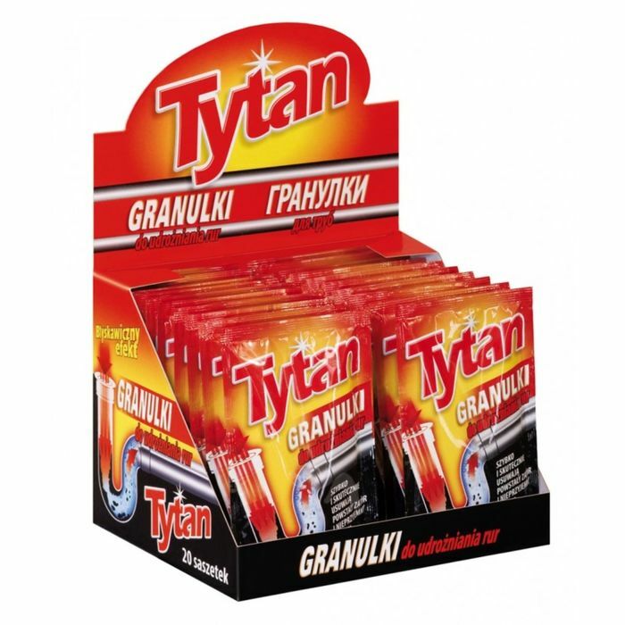 Granulat til rengøring af Tytan kloakrør, 50g