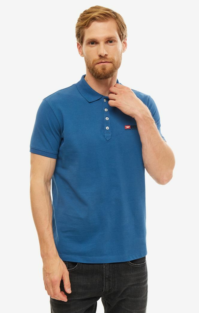 Polo marškinėliai vyriški mėlyni DIESEL 00SY86 0BAWH 8BR