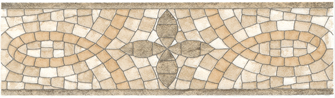 Travertino STG \\ A107 \\ 880 cenefa de azulejos (beige), 20x5,7 cm
