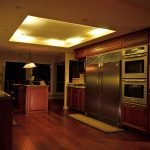 Teplá kuchyne svetla