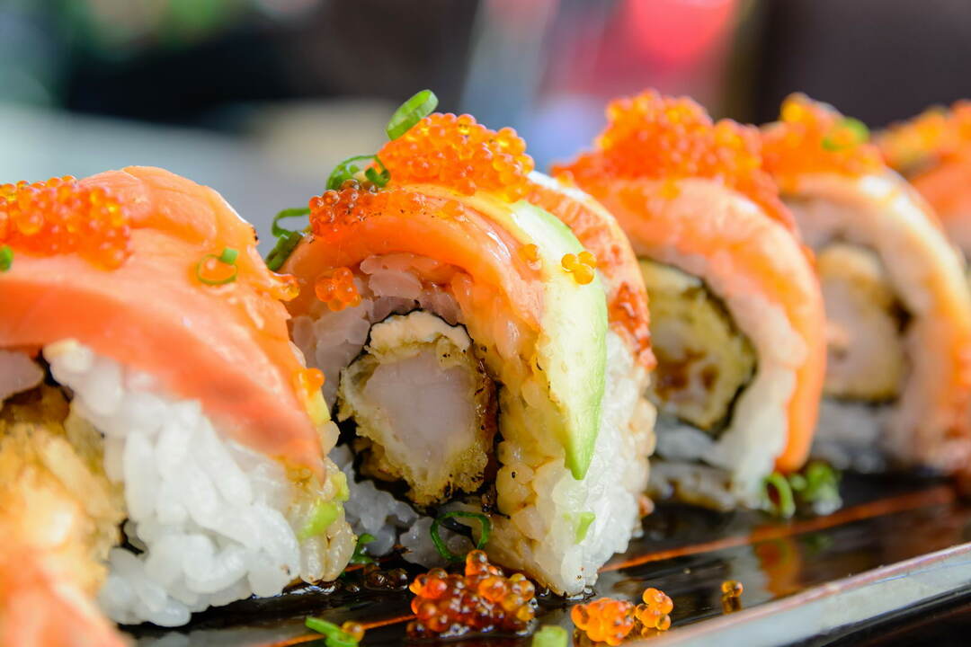 Sushi i bułki są urozmaicone, smaczne i pożywne!