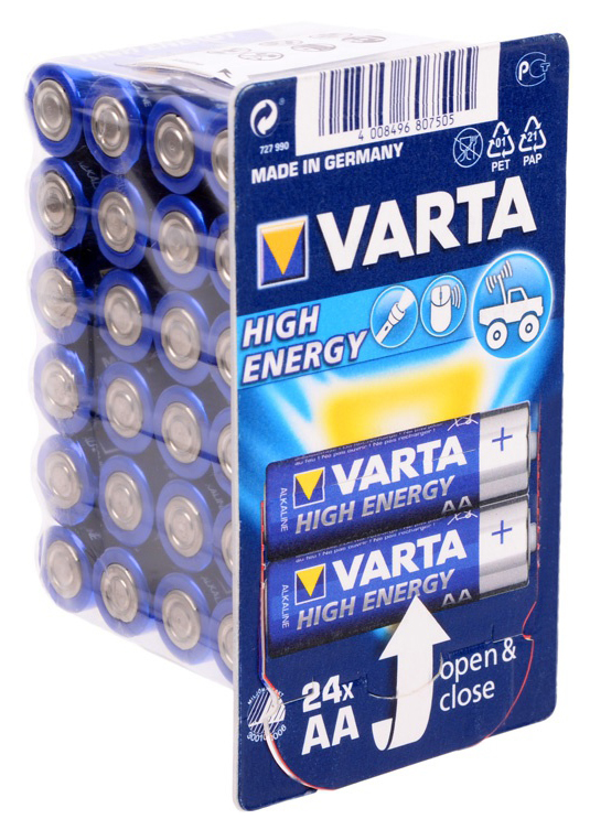 Bateria Varta HIGH ENERGY AA 24 pcs