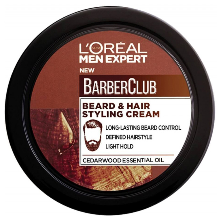 L\'Oreal Barber Club crème coiffante pour barbe et cheveux 75 ml