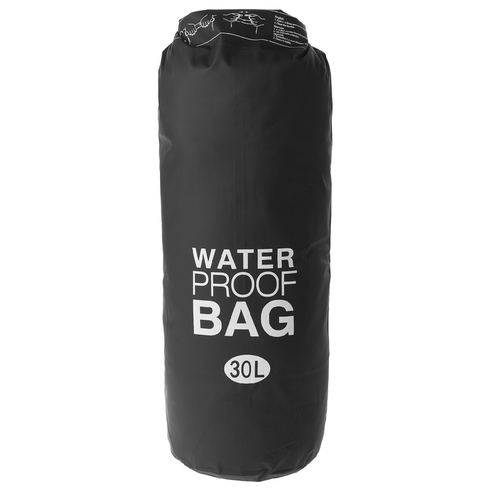 Hermetická taška vodotesná 30 litrov, hustota 54 mikrónov, čierna farba
