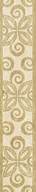 Projeto de piso de grés porcelânico Italon Travertino 610090001151 meio-fio Eden 8,5x45