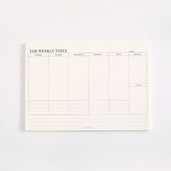Vyměnitelný kancelářský notebook s tlustým kalendářem se středním memorandem