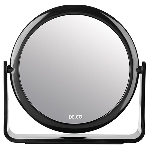 Espelho de maquiagem DE.CO. tampo da mesa frente e verso 12 cm