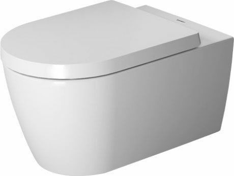 Wall-hung rimless toilet with micro-lift seat Duravit ME by Starck 45290900A1