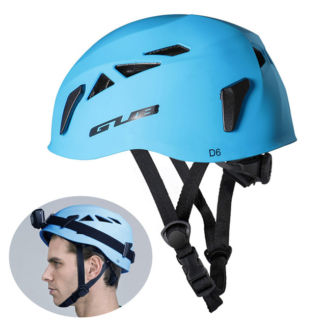 Cycling Cave Climbing Safety Helmet with Headrest Batteries Ultralight Breathable