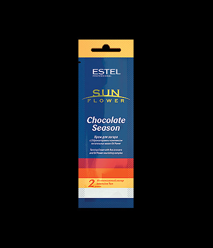 ESTEL Crema bronceadora Sun Flower Chocolate Season Nivel 2, 15 ml