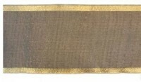 Lint metallist servaga vibudele, 7 cm x 25 m, värv: kollane, kunst. S3502