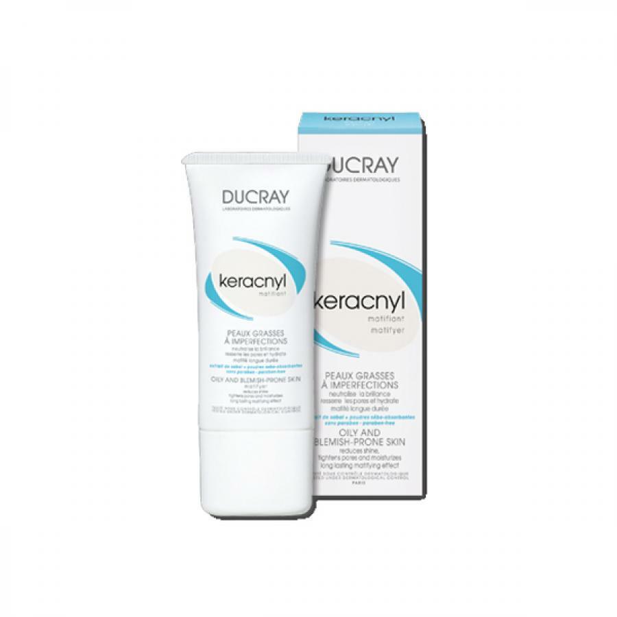 Ducray Keracnyl Triple Action Mattifying Facial Emulsion, 30 ml, för problematisk hud