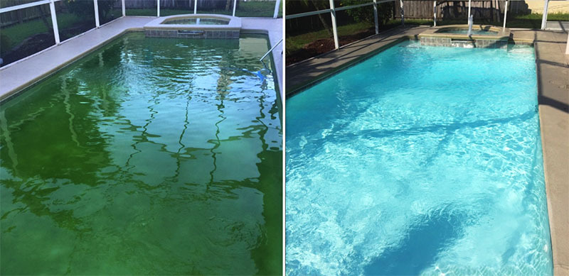 Compresse per la piscina per la disinfezione dell'acqua: cause, compresse, produttori, alghe, torbidità, cloro, pulizia, recensioni