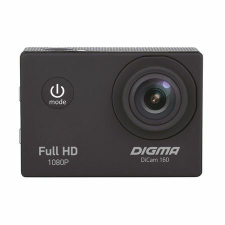 Videocamera d'azione DIGMA DiCam 160 1080p nera [dc160]