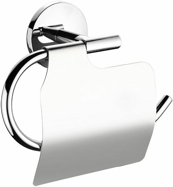 Toilet roll holder with cover Milardo Cadiss CADSMC0M43