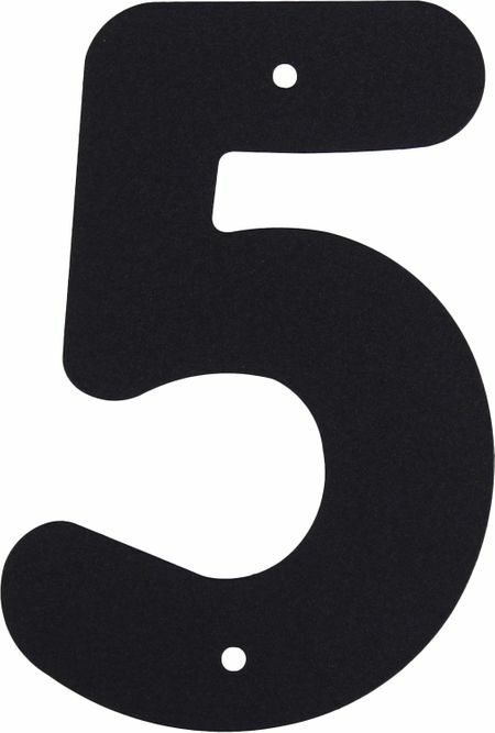 Številka " 5" Larvij velika barva črna