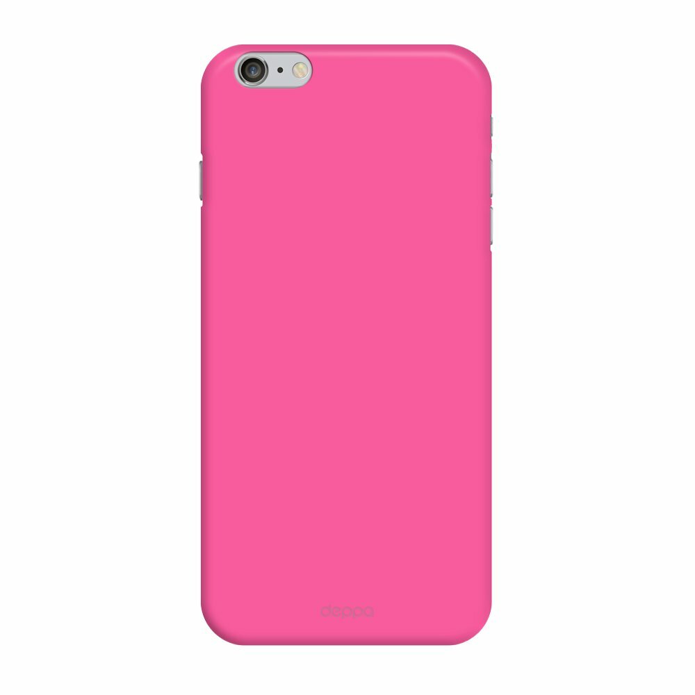 Pouzdro Deppa Air pro Apple iPhone 6 Plus / 6S Plus plastové horké růžové + ochranné fólie