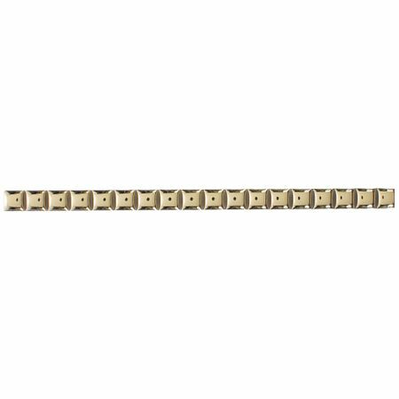Borda " Beads" 13x250 mm de cor dourada