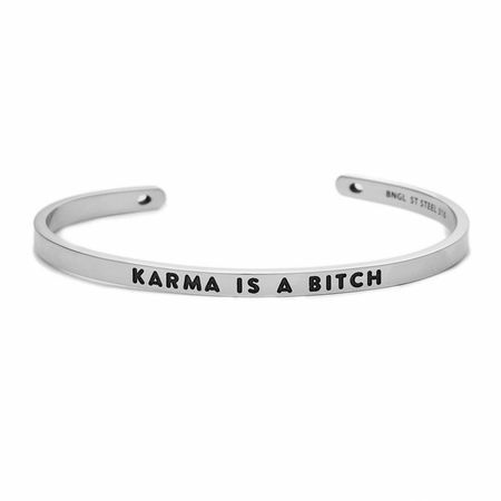 Pulseira BNGL KARMA IS A BITCH BNGL