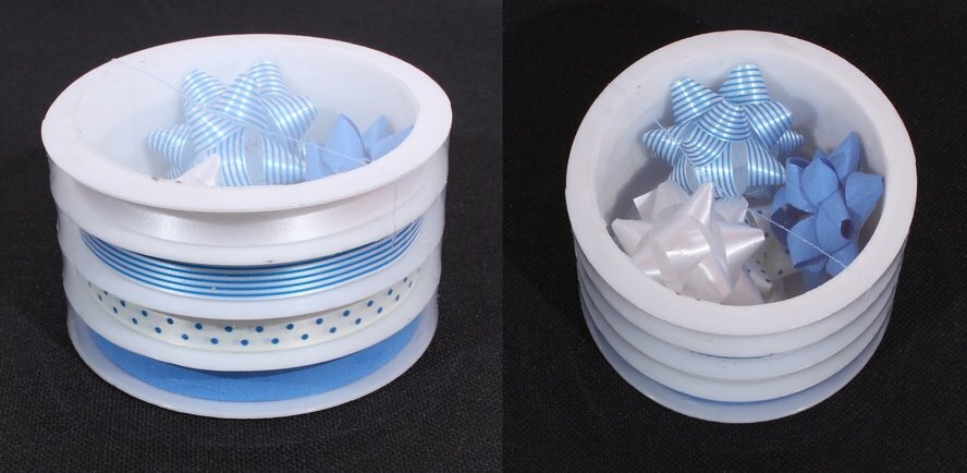 Conjunto para embalagem Blue mix 4 ribbons (3m), 4 laços