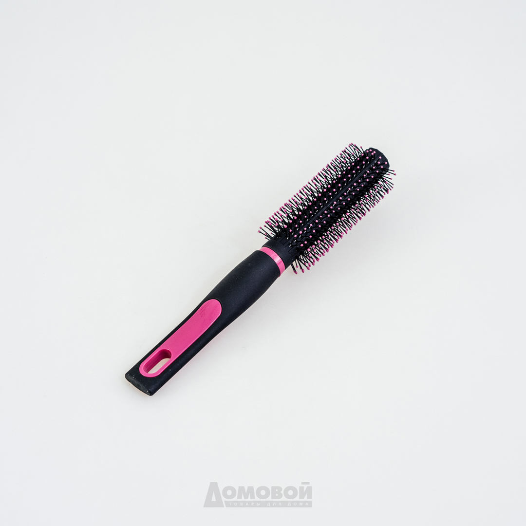 Kamborste för hår, färg svart / rosa, plast