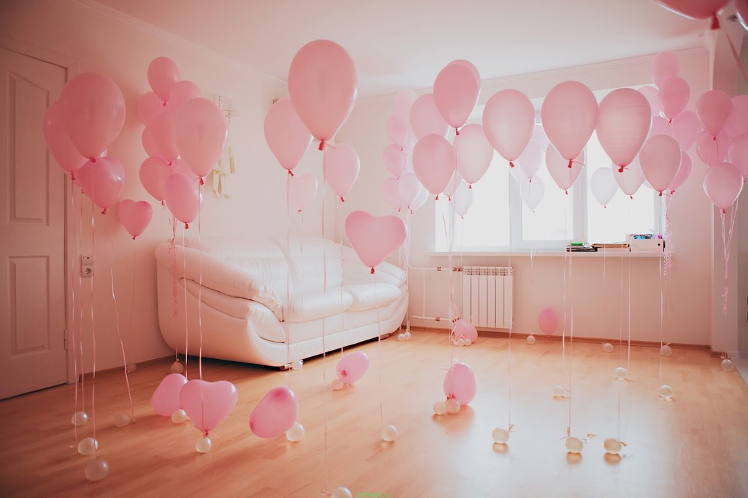 Kambario dekoravimas balionais