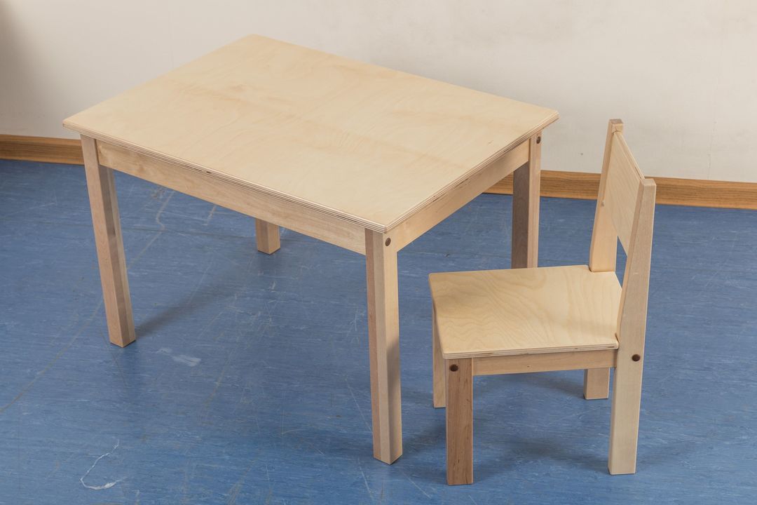 drewniane krzesło brzoza dzieci