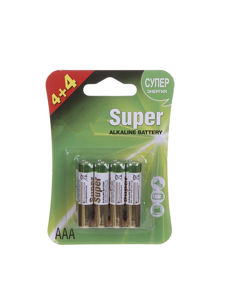 Pile AAA - GP Super Alcaline 24A4 / 4LNT-2CR8 (8 pièces)