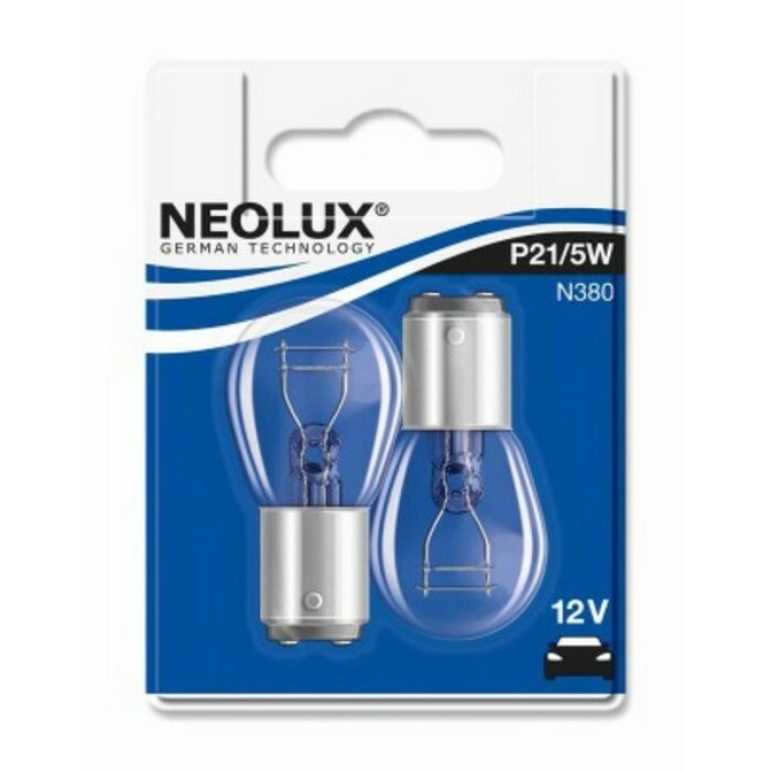 Autolamppu NEOLUX, P21 / 5W, 12 V, 21/5 W, 2 kpl, N380-02B
