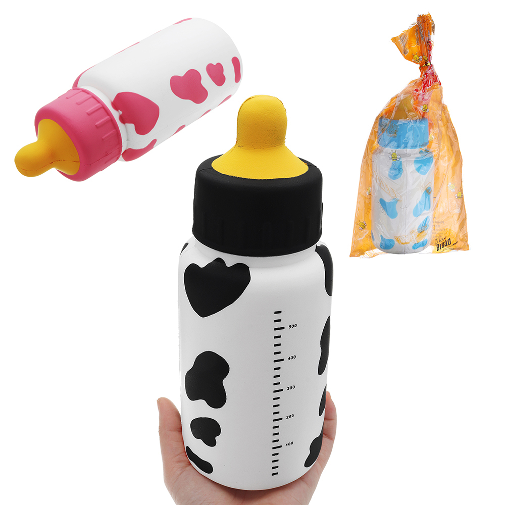 Didžiulis purus kūdikių buteliukas 25 * 9,5 * 9,5 cm milžiniškas lėtai kylantis su minkštu žaislų paketu