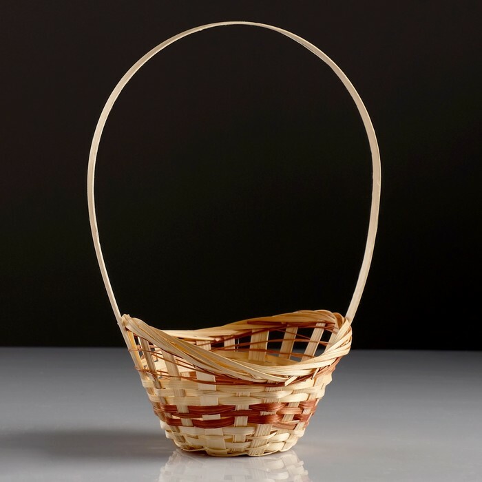 " Rook" kosár, 18 × 16 × 6 cm, bambusz