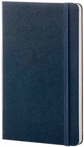 Notizblock, Moleskine, Moleskine Classic Large 130 * 210mm 240St. ungefütterter Hardcover blauer Saphir