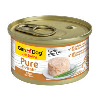 Wet dog food gimdog pure delight tuna with beef 85 g: prices from 94 ₽ buy inexpensively in the online store