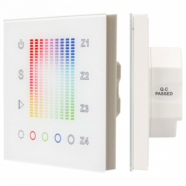 RGBW farvekontrolpanel touch indbygget SR-2300TP-IN hvid (DALI, RGBW)