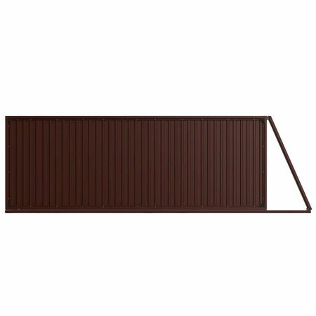 Skydeporte Doorhan " Revolution" 4x2 m, farve chokoladebrun