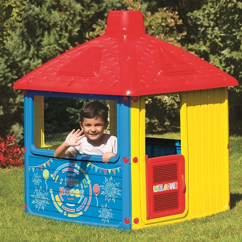 Domek dla dzieci, czerwono-żółty (Dolu), 3010