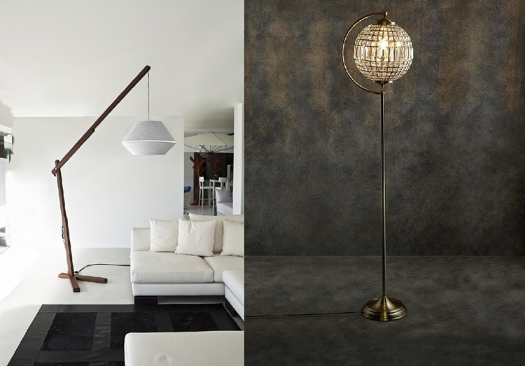 Vertical and console floor lamps