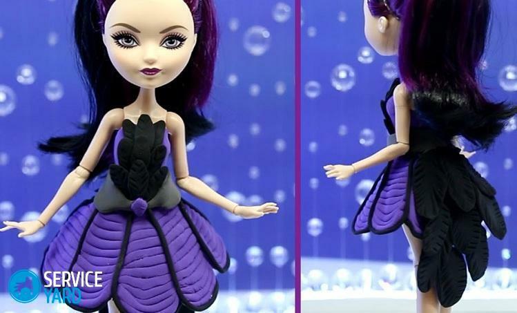 How to make clothes for dolls from plasticine?