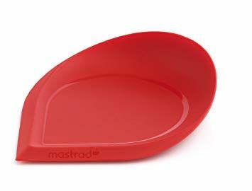 Multifunktionel kulinarisk skraber Mastrad, farve rød, i en gennemsigtig æske