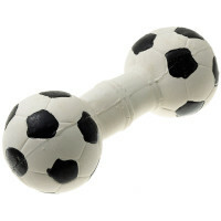 Žaislas šunims Futbolo hantelis, 16 cm