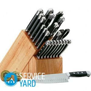 Sharpening of kitchen knives at home