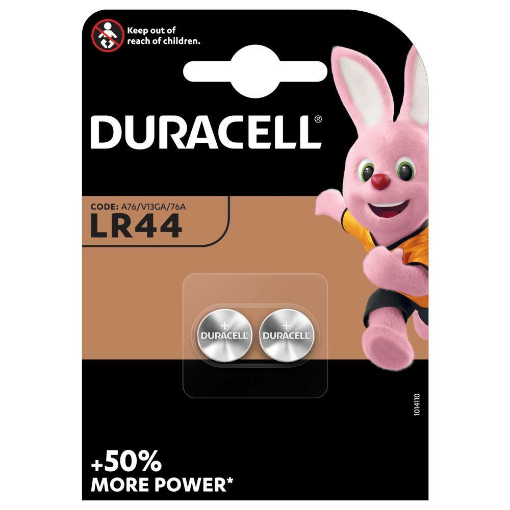 Batería DURACELL LR44 A76 2 piezas